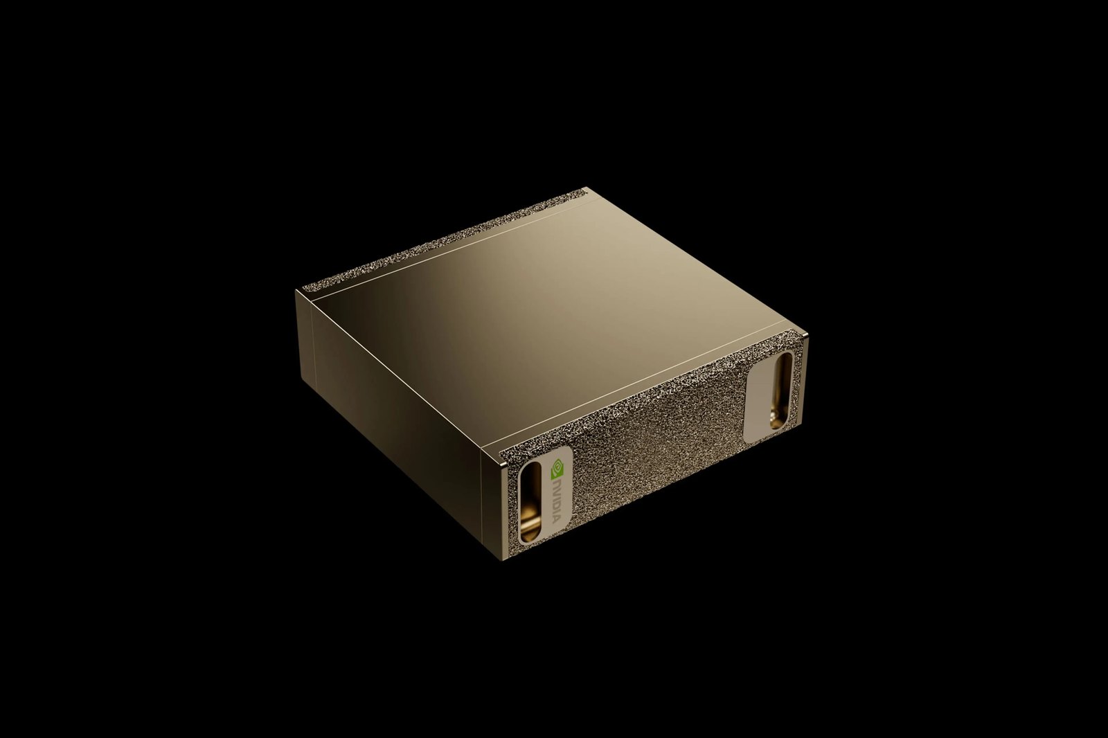 NVIDIA DGX Spark 官方產品圖片,金屬桌面 AI 系統
